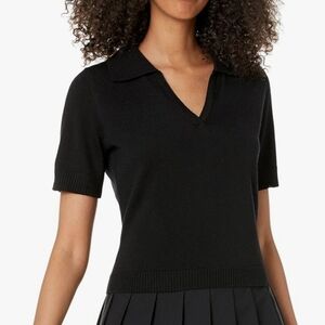 Classic Black Women's Polo Top Size S